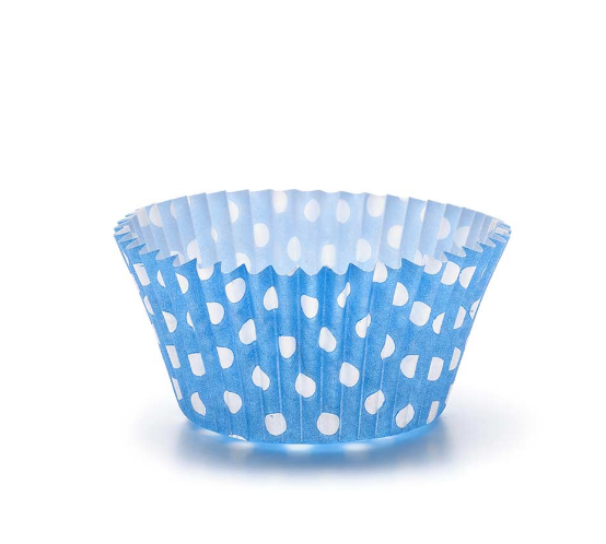 BLUE SPOTTED CUPCAKE/ MUFFIN CASES | Kingsbury